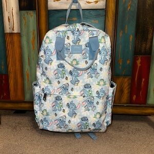 Disney Stitch Patterned Backpack in Light Blue